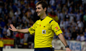 Ricardo de Burgos Bengoetxea, árbitro del Celta-Atlético de Madrid
